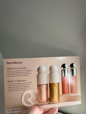 10/$20 Rare Beauty Blush & Luminize Sample Set BN